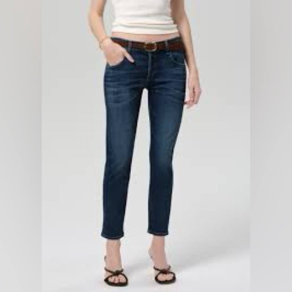 Citizens Of Humanity Dark Blue Straight Leg Jeans 680